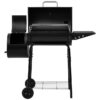 Royal Gourmet CC1624S Offset Smoker Series 22.64-in W Black Barrel Charcoal Grill