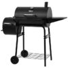 Royal Gourmet CC1624S Offset Smoker Series 22.64-in W Black Barrel Charcoal Grill
