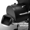 Royal Gourmet CC1624S Offset Smoker Series 22.64-in W Black Barrel Charcoal Grill