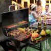 Royal Gourmet CC1624S Offset Smoker Series 22.64-in W Black Barrel Charcoal Grill