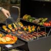 Royal Gourmet CC1830FB Offset Smoker 27.44-in W Black Barrel Charcoal Grill