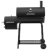 Royal Gourmet CC1830FB Offset Smoker 27.44-in W Black Barrel Charcoal Grill