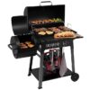 Royal Gourmet CC1831F Offset Smoker Series 27.44-in W Black Barrel Charcoal Grill