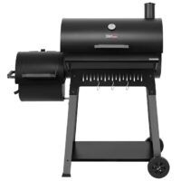 Royal Gourmet CC1831F Offset Smoker Series 27.44-in W Black Barrel Charcoal Grill