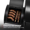 Royal Gourmet CC1831S Offset Smoker Series 27.44-in W Black Barrel Charcoal Grill