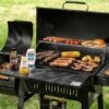 Royal Gourmet CC1831S Offset Smoker Series 27.44-in W Black Barrel Charcoal Grill