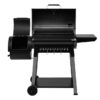 Royal Gourmet CC1831S Offset Smoker Series 27.44-in W Black Barrel Charcoal Grill