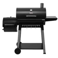 Royal Gourmet CC1831S Offset Smoker Series 27.44-in W Black Barrel Charcoal Grill