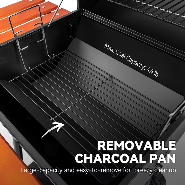 Royal Gourmet CC2024 21.77-in W Black Barrel Charcoal Grill11_11zon Royal Gourmet CC2024 21.77-in W Black Barrel Charcoal Grill