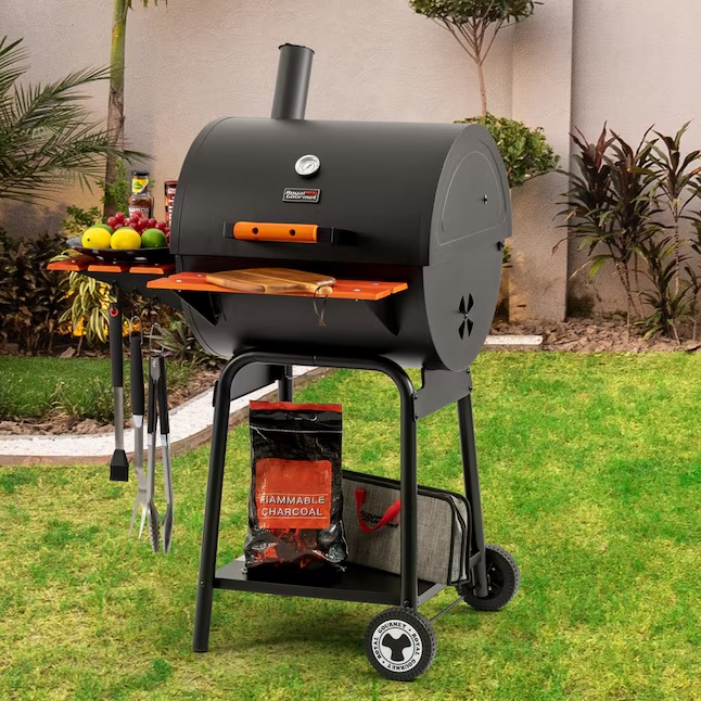Royal Gourmet CC2024 21.77-in W Black Barrel Charcoal Grill5_11zon Royal Gourmet CC2024 21.77-in W Black Barrel Charcoal Grill