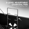Royal Gourmet CC2024 21.77-in W Black Barrel Charcoal Grill Royal Gourmet CC2024 21.77-in W Black Barrel Charcoal Grill