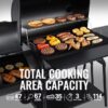 Royal Gourmet CC2036F 1200 Sq. In. for Large Event Gathering 33.07-in W Black Barrel Charcoal Grill