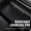 Royal Gourmet CC2036F 1200 Sq. In. for Large Event Gathering 33.07-in W Black Barrel Charcoal Grill
