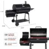 Royal Gourmet CC2036F 1200 Sq. In. for Large Event Gathering 33.07-in W Black Barrel Charcoal Grill