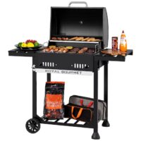 Royal Gourmet CD1824ET 22.05-in W Black Cart Charcoal Grill