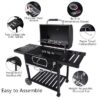 Royal Gourmet CD2030AC 28.35-in W Black Cart Charcoal Grill