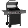 Royal Gourmet GA4401T Black and Gray 4 -Burner Liquid Propane Gas Grill