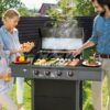 Royal Gourmet GA4401T Black and Gray 4 -Burner Liquid Propane Gas Grill
