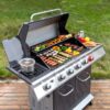 Royal Gourmet GA5404G Cabinet Style Gray 5 -Burner Liquid Propane Gas Grill 1 -Side Burner