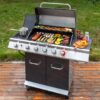 Royal Gourmet GA5404G Cabinet Style Gray 5 -Burner Liquid Propane Gas Grill 1 -Side Burner
