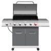 Royal Gourmet GA5404G Cabinet Style Gray 5 -Burner Liquid Propane Gas Grill 1 -Side Burner