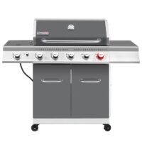 Royal Gourmet GA5404G Cabinet Style Gray 5 -Burner Liquid Propane Gas Grill 1 -Side Burner