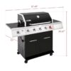 Royal Gourmet GA5404H Cabinet Style Black 5 -Burner Liquid Propane Gas Grill 1 -Side Burner
