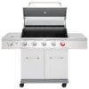 Royal Gourmet GA5404S Cabinet Style Silver 5 -Burner Liquid Propane Gas Grill 1 -Side Burner