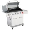 Royal Gourmet GA5404S Cabinet Style Silver 5 -Burner Liquid Propane Gas Grill 1 -Side Burner
