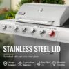 Royal Gourmet GA5404S Cabinet Style Silver 5 -Burner Liquid Propane Gas Grill 1 -Side Burner