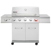 Royal Gourmet GA5404S Cabinet Style Silver 5 -Burner Liquid Propane Gas Grill 1 -Side Burner