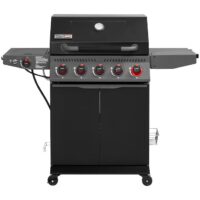 Royal Gourmet GA5407H Cabinet Style Black 5 -Burner Liquid Propane Gas Grill 1 -Side Burner