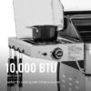 Royal Gourmet GA6406W Cabinet Style Grill with Foldable Side Shelf White 6 -Burner Liquid Propane Gas Grill 1 -Side Burner