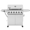 Royal Gourmet GA6406W Cabinet Style Grill with Foldable Side Shelf White 6 -Burner Liquid Propane Gas Grill 1 -Side Burner