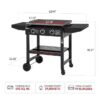 Royal Gourmet GB3000H 28'' Griddle with Folding Side Shelves 3 -Burner Liquid propane Flat Top Grill