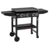 Royal Gourmet GB3000H 28'' Griddle with Folding Side Shelves 3 -Burner Liquid propane Flat Top Grill