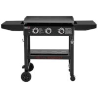 Royal Gourmet GB3000H 28'' Griddle with Folding Side Shelves 3 -Burner Liquid propane Flat Top Grill