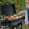 Royal Gourmet GB3000PB Gas Griddle with Hood 3 -Burner Liquid propane Flat Top Grill