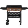 Royal Gourmet GB3000PY Gas Griddle with Hood 3 -Burner Liquid propane Flat Top Grill