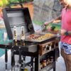 Royal Gourmet GB3000PY Gas Griddle with Hood 3 -Burner Liquid propane Flat Top Grill