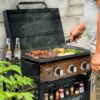 Royal Gourmet GB3000PY Gas Griddle with Hood 3 -Burner Liquid propane Flat Top Grill