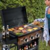 Royal Gourmet GB3000PY Gas Griddle with Hood 3 -Burner Liquid propane Flat Top Grill