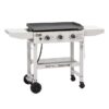 Royal Gourmet GB3000W 28'' Griddle with Collapsible Side Shelves 3 -Burner Liquid propane Flat Top Grill