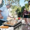 Royal Gourmet GB3000W 28'' Griddle with Collapsible Side Shelves 3 -Burner Liquid propane Flat Top Grill