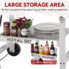 Royal Gourmet GB3000W 28'' Griddle with Collapsible Side Shelves 3 -Burner Liquid propane Flat Top Grill