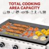 Royal Gourmet GB3000W 28'' Griddle with Collapsible Side Shelves 3 -Burner Liquid propane Flat Top Grill