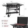 Royal Gourmet GB4000P 35'' Griddle with Hood 4 -Burner Liquid propane Flat Top Grill