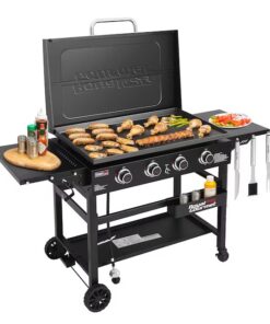 Royal Gourmet GB4000P 35'' Griddle with Hood 4 -Burner Liquid propane Flat Top Grill