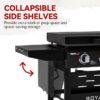 Royal Gourmet GB4000PB Griddle with Hood and Folding Side Shelves 4 -Burner Liquid propane Flat Top Grill