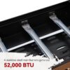 Royal Gourmet GB4000PB Griddle with Hood and Folding Side Shelves 4 -Burner Liquid propane Flat Top Grill